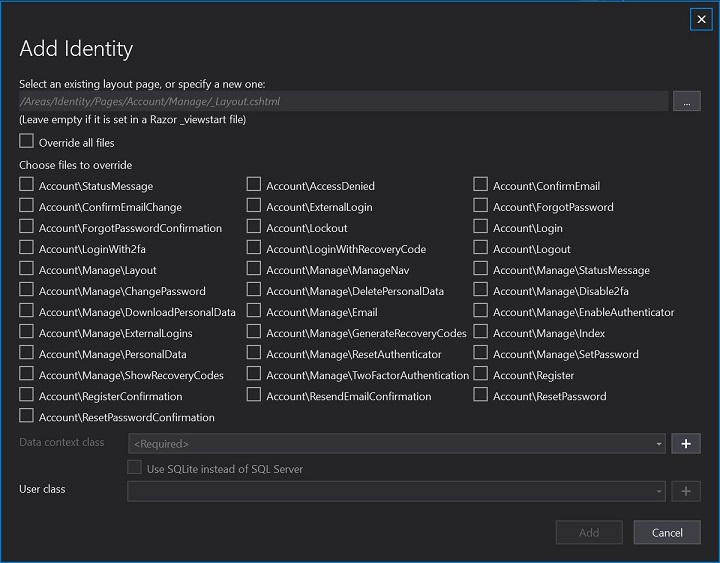 Overriding Identity Pages in your Blazor Server App